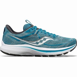 Women's Saucony Omni 21 Running Shoes Turquoise / Grey | WGBATOK-64