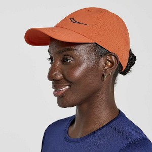 Women's Saucony Outpace Petite Hats Orange | VJORPSE-60