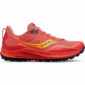 Women's Saucony Peregrine 12 Trail Running Shoes Coral | UWBCYSH-30