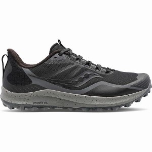 Women's Saucony Peregrine 12 Trail Running Shoes Black / Grey | LFSECPI-06