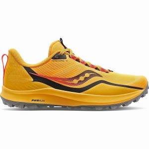 Women's Saucony Peregrine 12 Trail Running Shoes Gold / Red | KRJQXHO-98