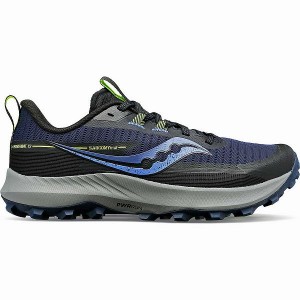 Women's Saucony Peregrine 13 Trail Running Shoes Navy / Khaki | LDTOZAH-53