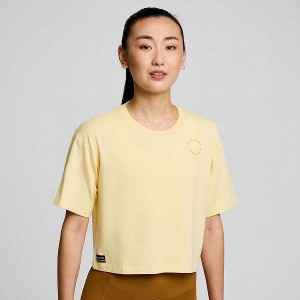 Women's Saucony Recovery Boxy Tee T Shirts Glow Graphic | DLVXQGT-15