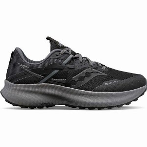 Women's Saucony Ride 15 TR GTX Running Shoes Black / Grey | KSNJZFA-67