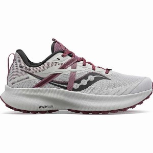 Women's Saucony Ride 15 TR Trail Running Shoes Grey / Purple | PBFOIDK-37