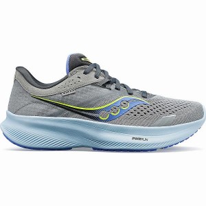 Women's Saucony Ride 16 Running Shoes Grey / Blue | MIOTZBN-01