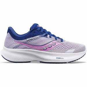 Women's Saucony Ride 16 Running Shoes Purple / Indigo | OLJRYES-32