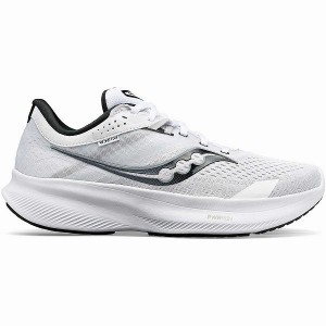 Women's Saucony Ride 16 Running Shoes White / Black | UMDXFEB-53