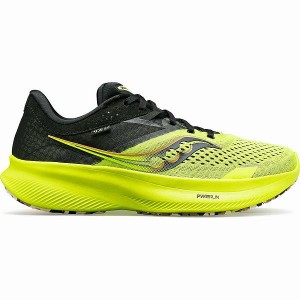 Women's Saucony Ride 16 Running Shoes Yellow / Black | JRFLSCA-46