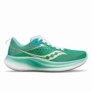 Women's Saucony Ride 17 Running Shoes Mint / White | CHUGSVI-03