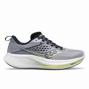 Women's Saucony Ride 17 Running Shoes Navy | YGHEKTB-43