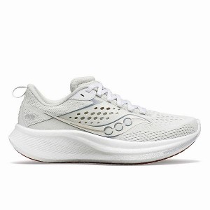 Women's Saucony Ride 17 Running Shoes White | VDNQBTX-49