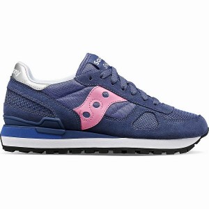 Women's Saucony Shadow Original Sneakers Navy / Pink | FLBKOAI-94