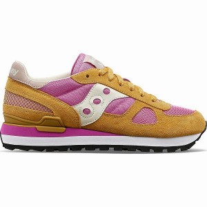 Women's Saucony Shadow Original Sneakers Beige / Pink | JTHOPVK-74