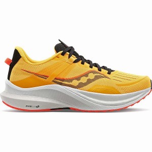 Women's Saucony Tempus Running Shoes Gold / Red | IRUBZNV-23