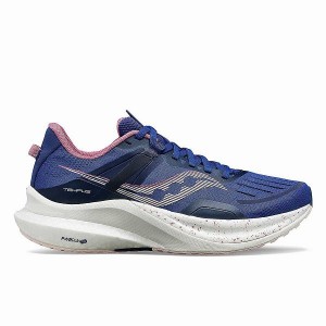 Women's Saucony Tempus Running Shoes Navy / Purple | ASHZCFW-21