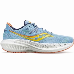 Women's Saucony Triumph 20 Running Shoes Blue | OVTIHJR-40