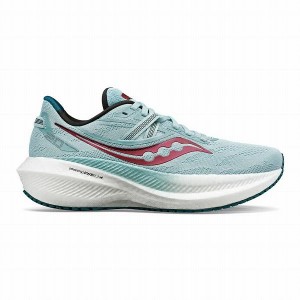 Women's Saucony Triumph 20 Running Shoes Green | NGWYQFZ-91