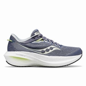 Women's Saucony Triumph 21 Running Shoes Blue | CTAFSZD-59