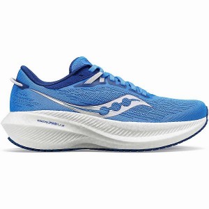 Women's Saucony Triumph 21 Running Shoes Blue | HXPTEYI-09