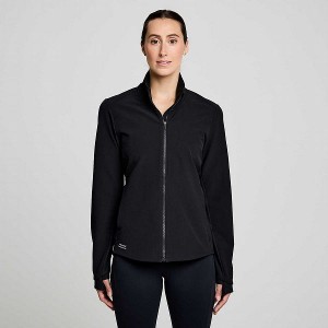 Women's Saucony Triumph Jackets Black | GMNKFRT-50