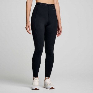 Women's Saucony Triumph Tight Black | WOMKQAY-07