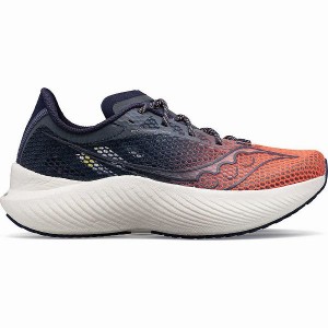 Women's Saucony VIZIPRO Endorphin Pro 3 Running Shoes Orange / Navy | CVZQEAT-54