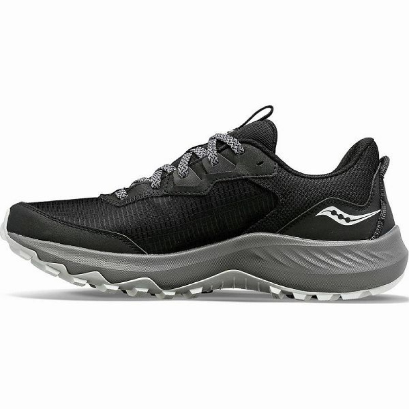 Men's Saucony Aura TR Running Shoes Black / Grey | PSUXRNZ-31