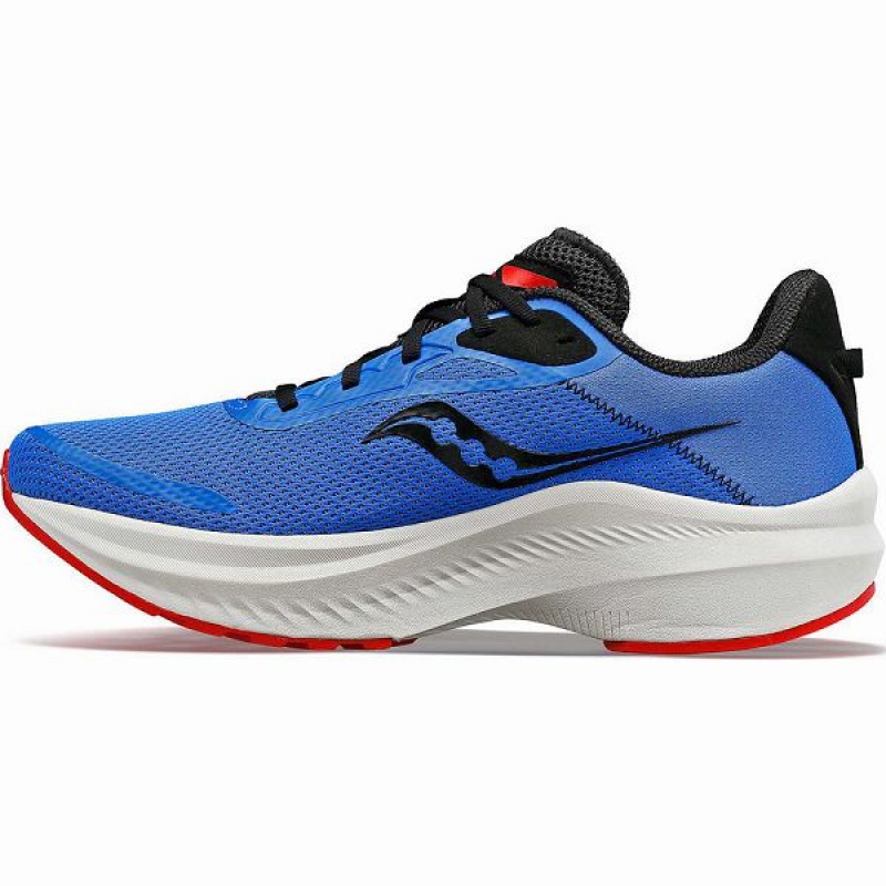 Men's Saucony Axon 3 Running Shoes Blue / Black | HFAVPXY-60