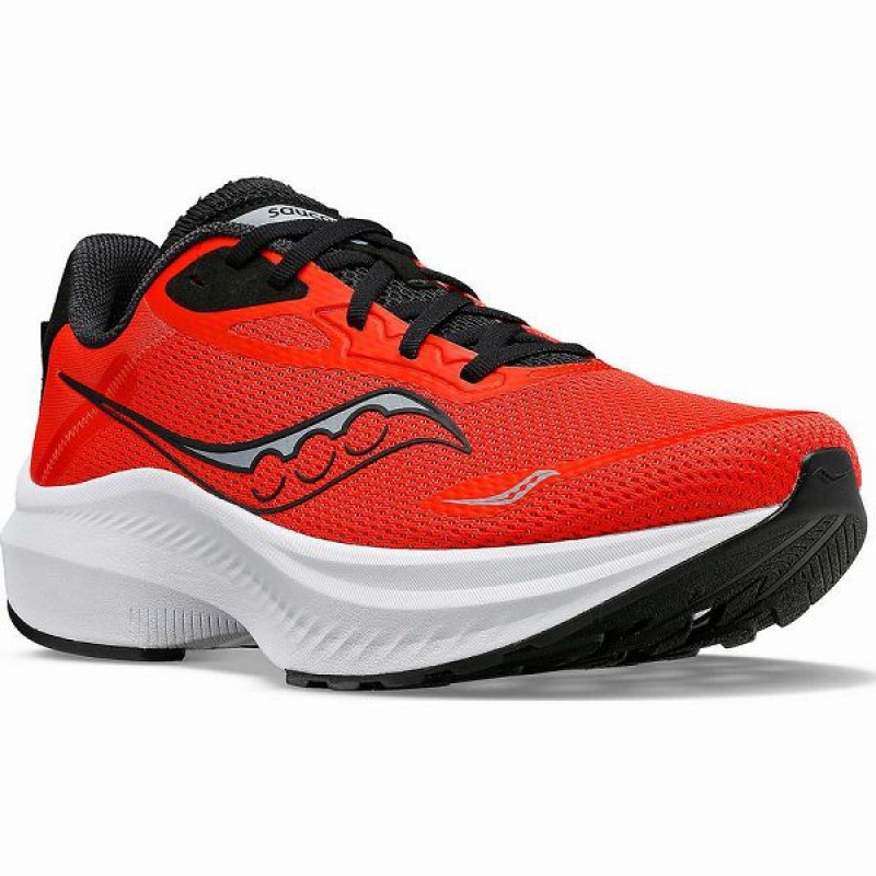 Men's Saucony Axon 3 Running Shoes Red / Black | CFHMISZ-06