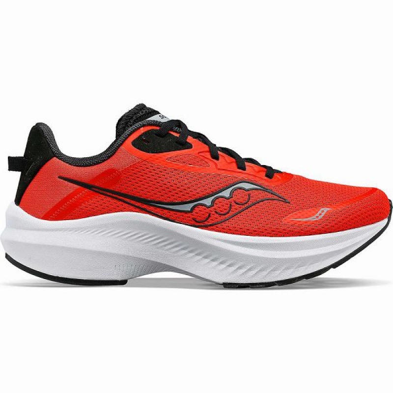 Men\'s Saucony Axon 3 Running Shoes Red / Black | CFHMISZ-06