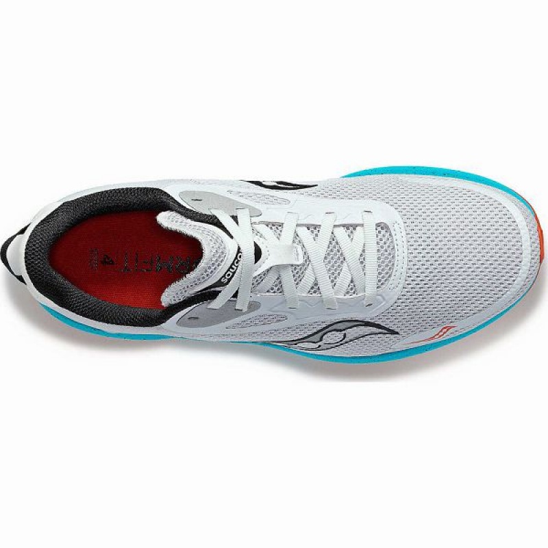 Men's Saucony Axon 3 Running Shoes White / Blue | AVHFSDG-28