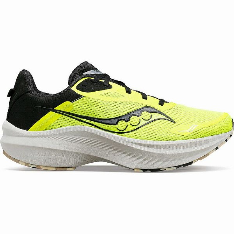 Men\'s Saucony Axon 3 Running Shoes Yellow / Black | DSXGZPB-79