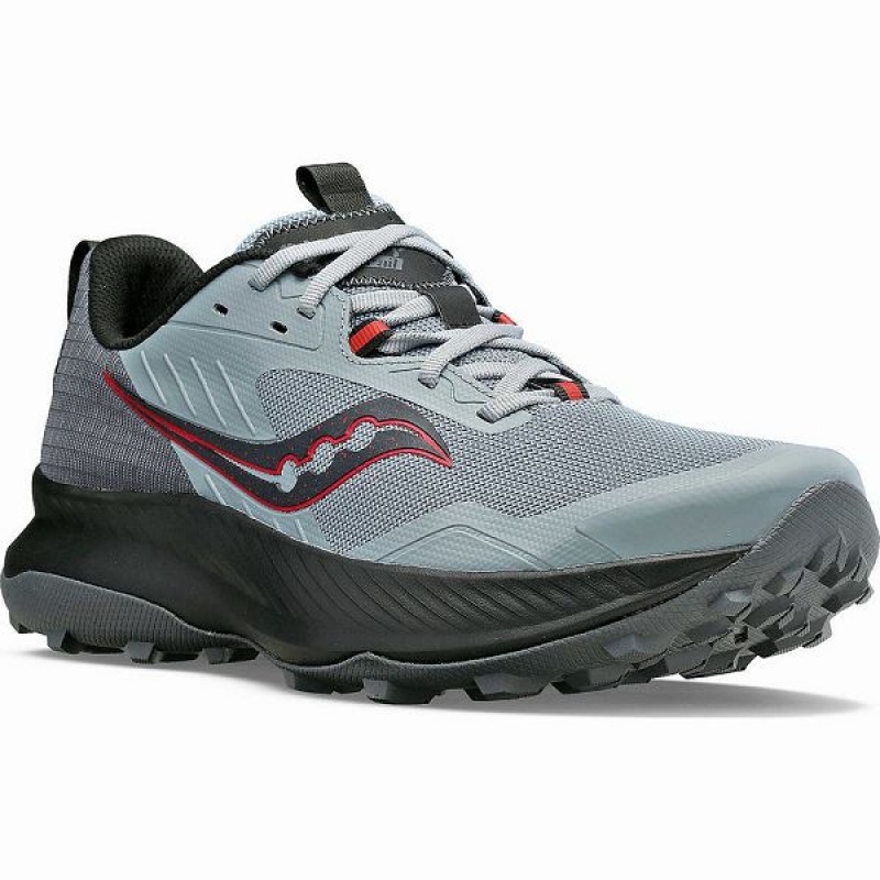 Men's Saucony Blaze TR Trail Running Shoes Grey / Grey | CYEQODW-57