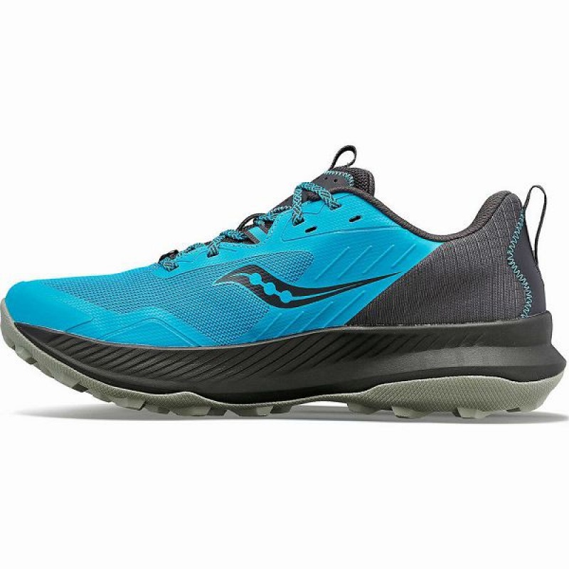 Men's Saucony Blaze TR Trail Running Shoes Blue | VSMIOYK-19