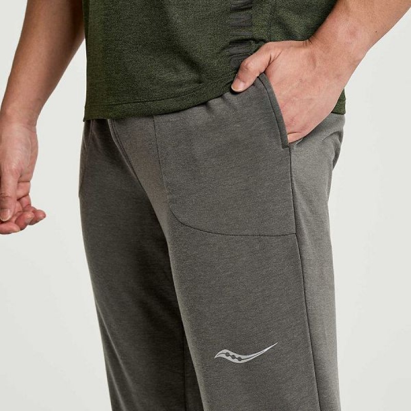 Men's Saucony Boston Pants Dark Green | VERHNBA-28