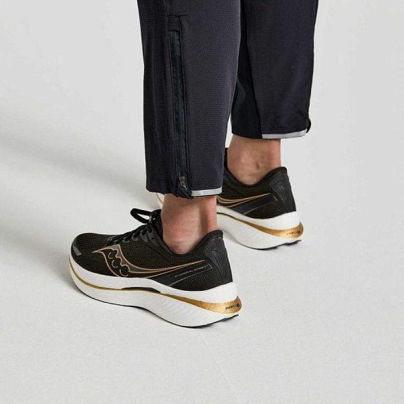 Men's Saucony Boston Woven Pants Black | OCJZAXR-39