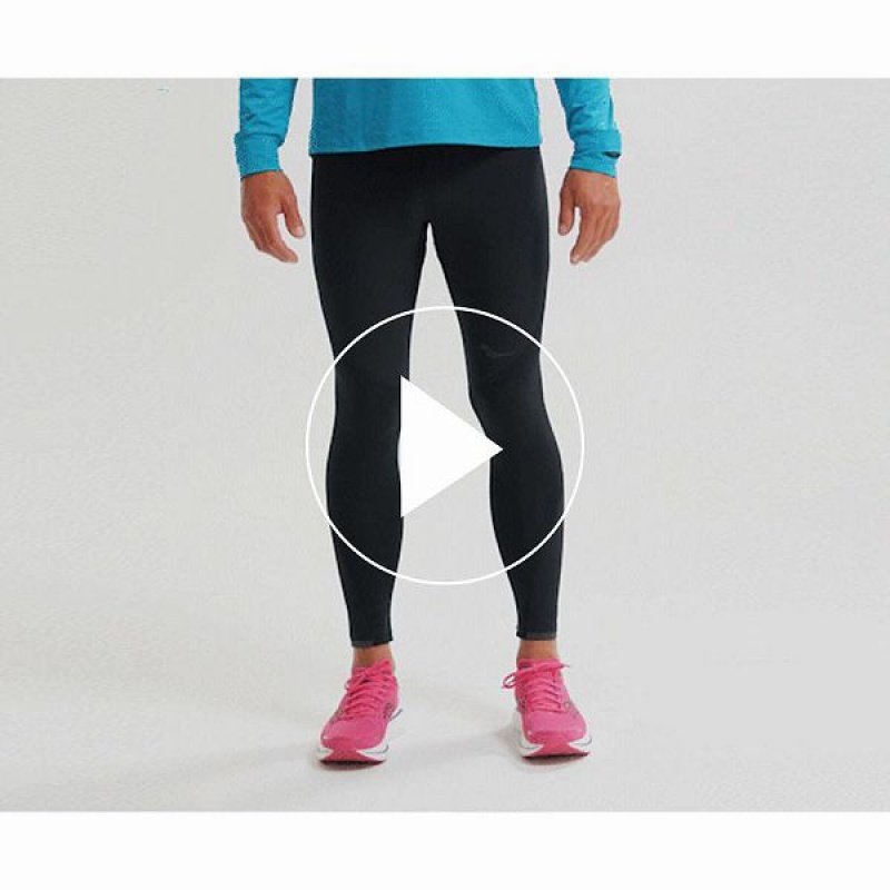 Men's Saucony Boulder Wind Tight Black | MDPRZNK-76