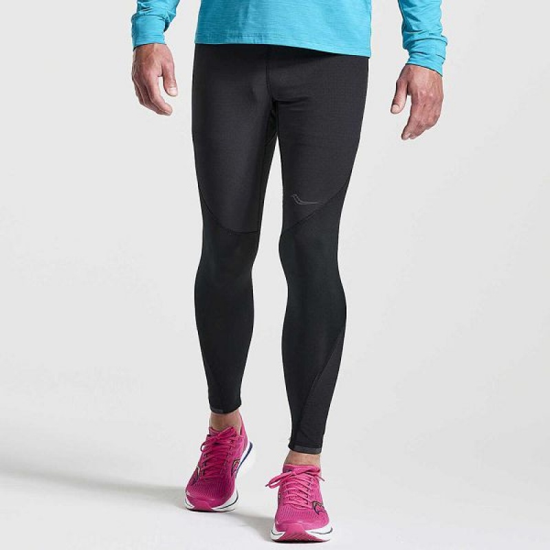 Men\'s Saucony Boulder Wind Tight Black | MDPRZNK-76