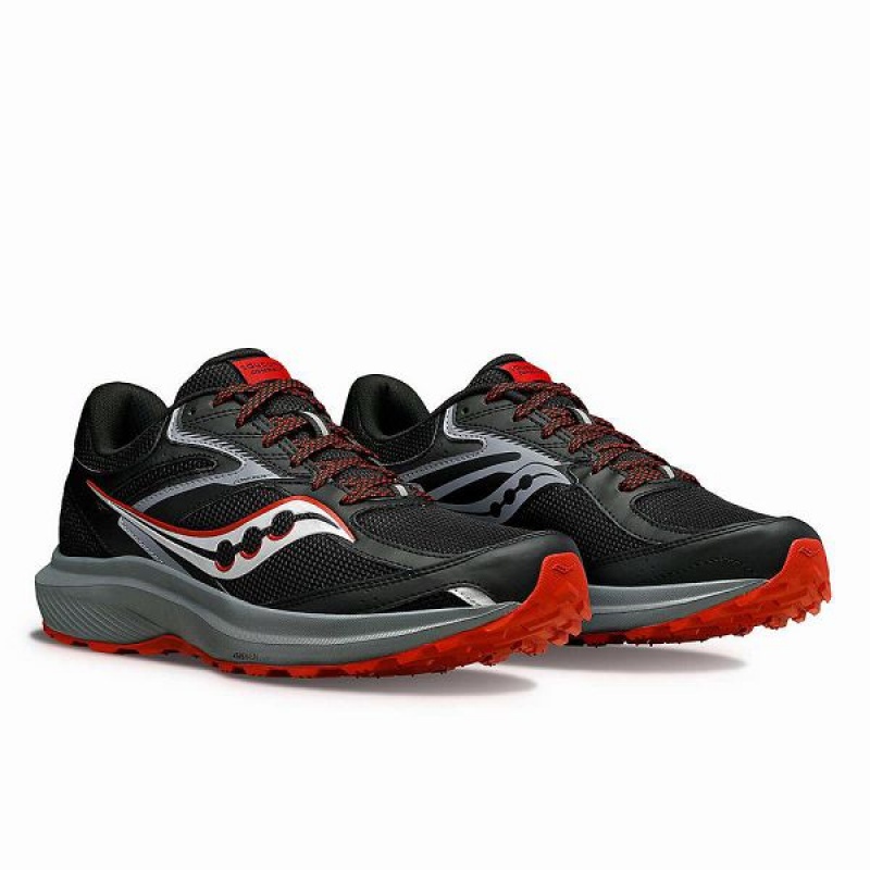 Men's Saucony Cohesion TR17 Running Shoes Black / Orange | UXEFMHT-41