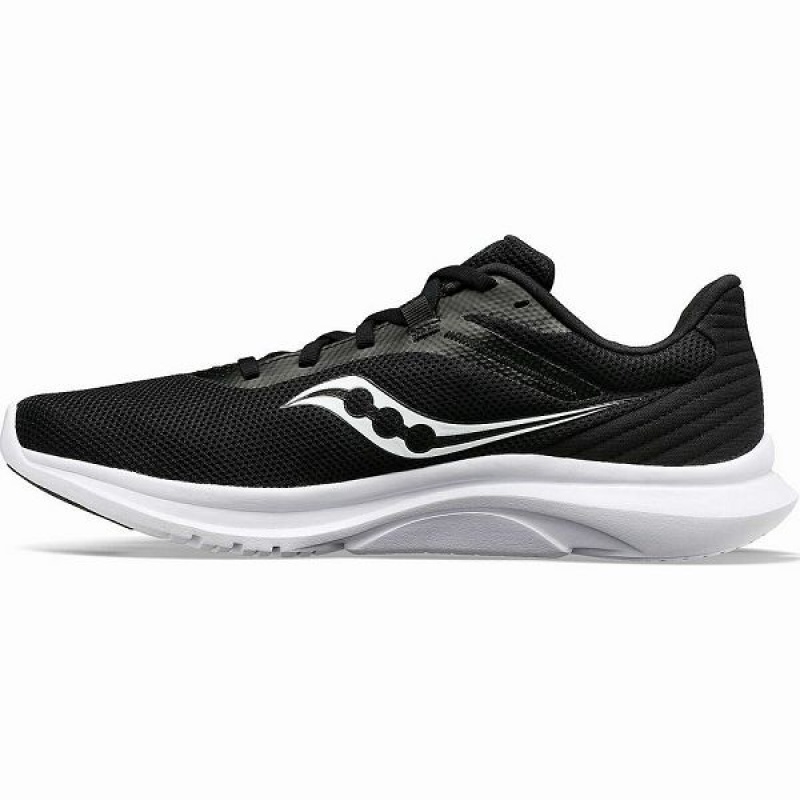 Men's Saucony Convergence Running Shoes Black / White | YARUCXB-83