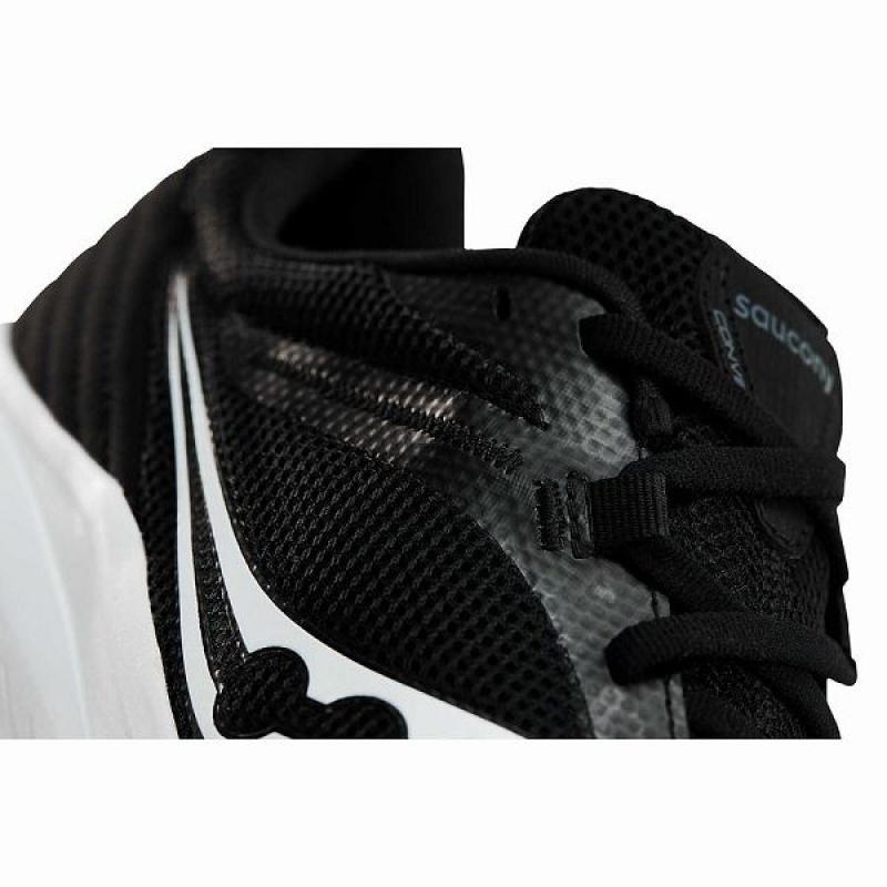 Men's Saucony Convergence Running Shoes Black / White | YARUCXB-83