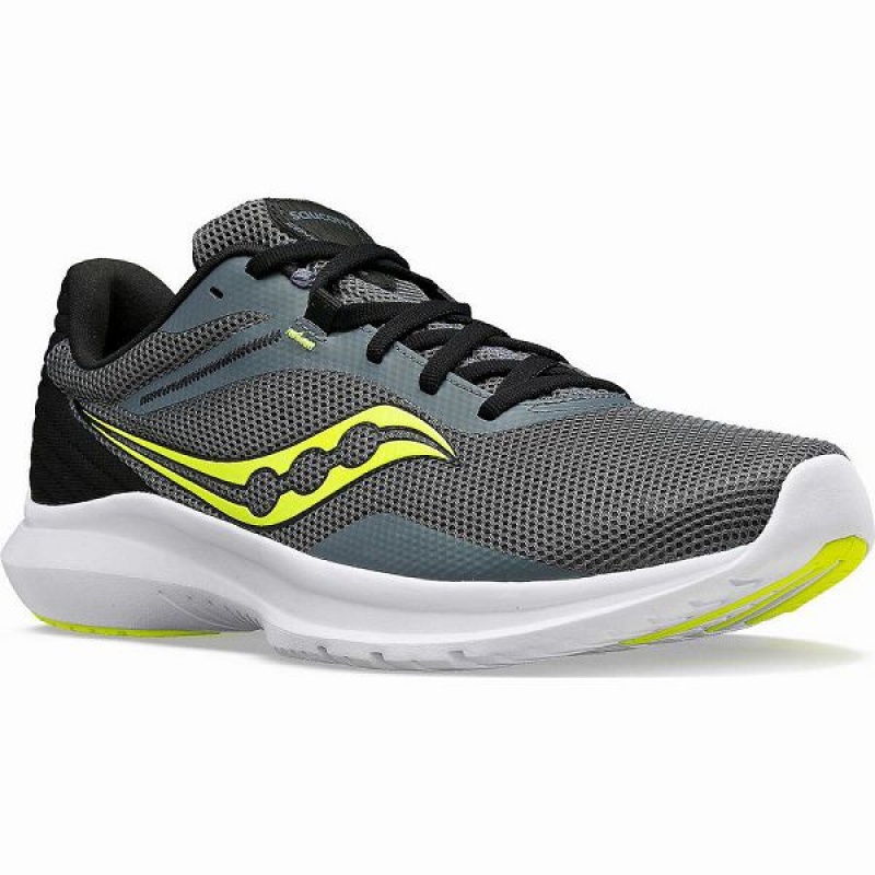 Men's Saucony Convergence Running Shoes Yellow / Grey | CJUWNSV-02