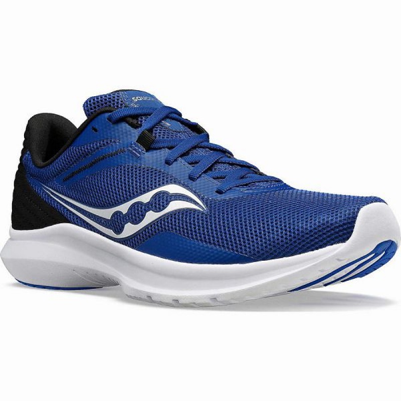 Men's Saucony Convergence Walking Shoes Indigo / Black | SUTAFJI-37