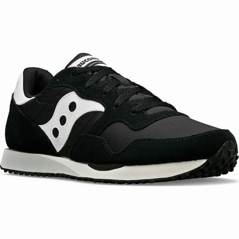 Men's Saucony DXN Trainer Sneakers Black / White | YINQAWK-80