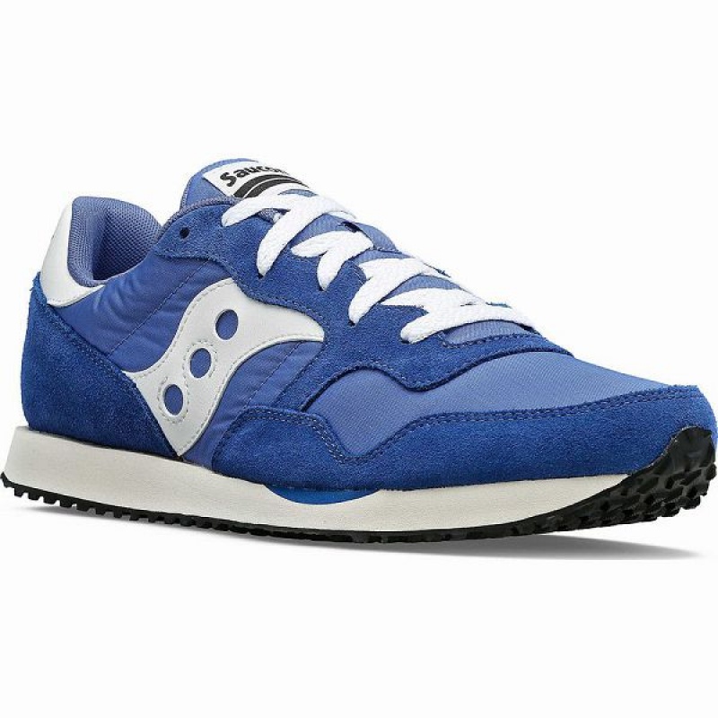 Men's Saucony DXN Trainer Sneakers Blue / White | GTXRLFD-20