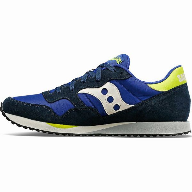 Men's Saucony DXN Trainer Sneakers Blue / White / Light Green | WHEGUOA-41