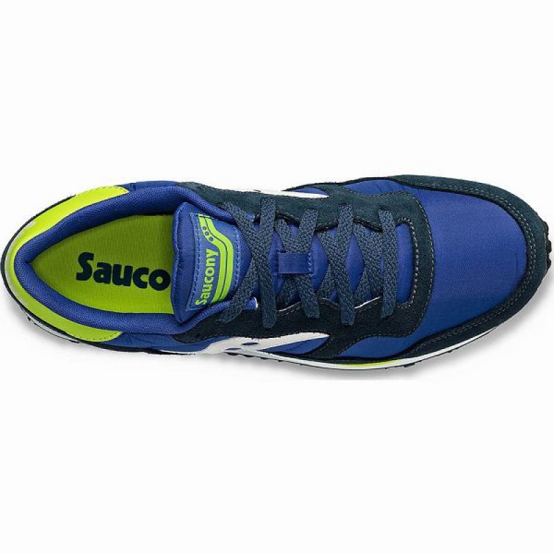 Men's Saucony DXN Trainer Sneakers Blue / White / Light Green | WHEGUOA-41