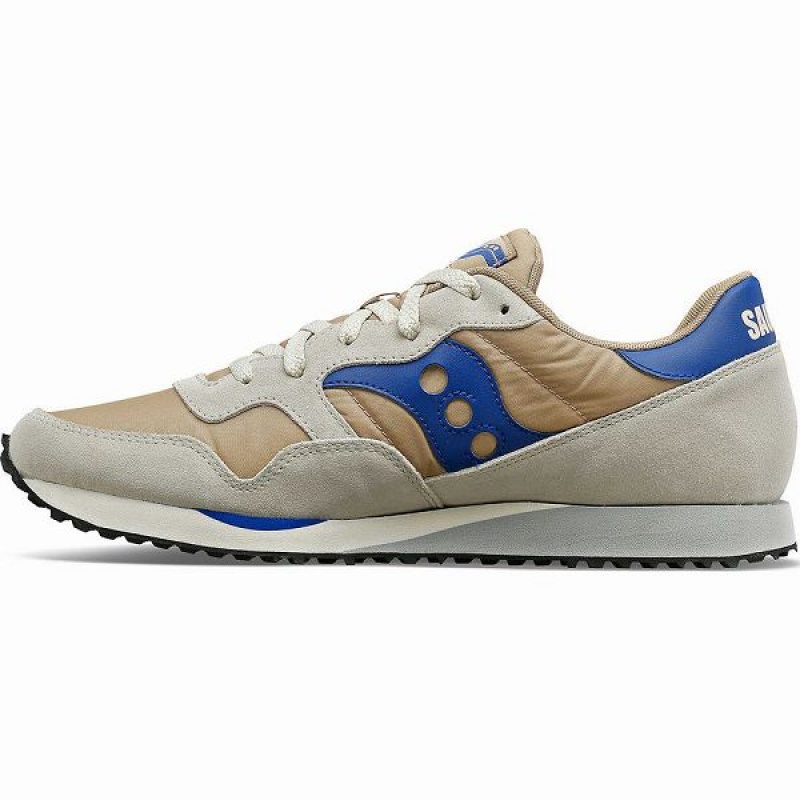 Men's Saucony DXN Trainer Sneakers Brown / Blue | GJDXZHL-93