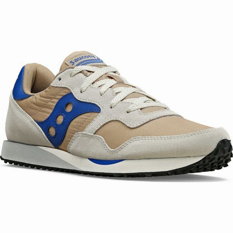 Men's Saucony DXN Trainer Sneakers Brown / Blue | GJDXZHL-93